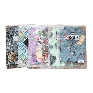 Lot Of 6 NWT RSVLTS Size Medium KUNUFLEX Button Shirts TMNT Batman WWE GI Joe